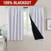 imageHVERSAILTEX 100 Blackout Curtains for Bedroom with Black Liner Full Room Darkening Curtains 96 Inch Long Thermal Insulated Back TabRod Pocket Window Drapes for Living Room 2 Panels Natural SandGreyish White
