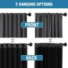 imageHVERSAILTEX 100 Blackout Curtains for Bedroom with Black Liner Full Room Darkening Curtains 96 Inch Long Thermal Insulated Back TabRod Pocket Window Drapes for Living Room 2 Panels Natural SandCharcoal Grey