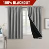 imageHVERSAILTEX 100 Blackout Curtains for Bedroom with Black Liner Full Room Darkening Curtains 96 Inch Long Thermal Insulated Back TabRod Pocket Window Drapes for Living Room 2 Panels Natural SandDove Grey