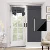 imageHVERSAILTEX 100 Blackout French Door Curtain Privacy French Door Blinds Light Blocking Curtain for Sliding Glass Door Thermal Insulated Tie Up Shade 26x68 Inches 1 Panel Natural SandCharcoal Grey