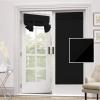 imageHVERSAILTEX 100 Blackout French Door Curtain Privacy French Door Blinds Light Blocking Curtain for Sliding Glass Door Thermal Insulated Tie Up Shade 26x68 Inches 1 Panel Natural SandJet Black