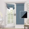 imageHVERSAILTEX 100 Blackout French Door Curtain Privacy French Door Blinds Light Blocking Curtain for Sliding Glass Door Thermal Insulated Tie Up Shade 26x68 Inches 1 Panel Natural SandStone Blue