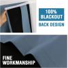 imageHVERSAILTEX 100 Blackout French Door Curtain Privacy French Door Blinds Light Blocking Curtain for Sliding Glass Door Thermal Insulated Tie Up Shade 26x68 Inches 1 Panel Natural SandStone Blue