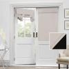 imageHVERSAILTEX 100 Blackout French Door Curtain Privacy French Door Blinds Light Blocking Curtain for Sliding Glass Door Thermal Insulated Tie Up Shade 26x68 Inches 1 Panel Natural SandPumice Stone