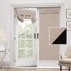 imageHVERSAILTEX 100 Blackout French Door Curtain Privacy French Door Blinds Light Blocking Curtain for Sliding Glass Door Thermal Insulated Tie Up Shade 26x68 Inches 1 Panel Natural SandNatural Sand