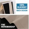 imageHVERSAILTEX 100 Blackout French Door Curtain Privacy French Door Blinds Light Blocking Curtain for Sliding Glass Door Thermal Insulated Tie Up Shade 26x68 Inches 1 Panel Natural SandNatural Sand