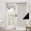 imageHVERSAILTEX 100 Blackout French Door Curtain Privacy French Door Blinds Light Blocking Curtain for Sliding Glass Door Thermal Insulated Tie Up Shade 26x68 Inches 1 Panel Natural SandPumice Stone
