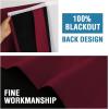 imageHVERSAILTEX 100 Blackout French Door Curtain Privacy French Door Blinds Light Blocking Curtain for Sliding Glass Door Thermal Insulated Tie Up Shade 26x68 Inches 1 Panel Natural SandBurgundy