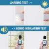 imageHVERSAILTEX 100 Blackout Linen Curtains Thermal Curtains for Living Room ampamp Bedroom Textured Burlap Curtains with Double Face Linen Grommet Top 52 x 84 Inch 2 Panels  Heather IvoryHeather White