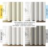 imageHVERSAILTEX 100 Blackout Linen Curtains Thermal Curtains for Living Room ampamp Bedroom Textured Burlap Curtains with Double Face Linen Grommet Top 52 x 84 Inch 2 Panels  Heather IvoryHeather Off White