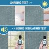 imageHVERSAILTEX 100 Blackout Linen Curtains Thermal Curtains for Living Room ampamp Bedroom Textured Burlap Curtains with Double Face Linen Grommet Top 52 x 84 Inch 2 Panels  Heather IvoryHeather Stone Blue