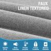 imageHVERSAILTEX 100 Blackout Linen Curtains Thermal Curtains for Living Room ampamp Bedroom Textured Burlap Curtains with Double Face Linen Grommet Top 52 x 84 Inch 2 Panels  Heather IvoryHeather Grey