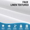 imageHVERSAILTEX 100 Blackout Linen Curtains Thermal Curtains for Living Room ampamp Bedroom Textured Burlap Curtains with Double Face Linen Grommet Top 52 x 84 Inch 2 Panels  Heather IvoryHeather White