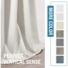 imageHVERSAILTEX 100 Blackout Linen Curtains Thermal Curtains for Living Room ampamp Bedroom Textured Burlap Curtains with Double Face Linen Grommet Top 52 x 84 Inch 2 Panels  Heather IvoryHeather Off White
