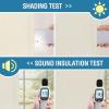 imageHVERSAILTEX 100 Blackout Linen Curtains Thermal Curtains for Living Room ampamp Bedroom Textured Burlap Curtains with Double Face Linen Grommet Top 52 x 84 Inch 2 Panels  Heather IvoryHeather Ivory