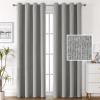imageHVERSAILTEX 100 Blackout Linen Curtains Thermal Curtains for Living Room ampamp Bedroom Textured Burlap Curtains with Double Face Linen Grommet Top 52 x 84 Inch 2 Panels  Heather IvoryHeather Grey
