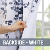 imageHVERSAILTEX Blackout Tie Up Curtain  Thermal Insulated Balloon for Small Window Adjustable Kitchen Rod Pocket Panel 42quot W x 45quot L Floral Pattern in Grey and SageBluestoneTaupe