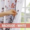 imageHVERSAILTEX Blackout Tie Up Curtain  Thermal Insulated Balloon for Small Window Adjustable Kitchen Rod Pocket Panel 42quot W x 45quot L Floral Pattern in Grey and SageGreyCoral