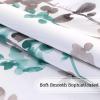 imageHVERSAILTEX Blackout Tie Up Curtain  Thermal Insulated Balloon for Small Window Adjustable Kitchen Rod Pocket Panel 42quot W x 45quot L Floral Pattern in Grey and SageGreyTurquoise