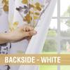 imageHVERSAILTEX Blackout Tie Up Curtain  Thermal Insulated Balloon for Small Window Adjustable Kitchen Rod Pocket Panel 42quot W x 45quot L Floral Pattern in Grey and SageGreyYellow