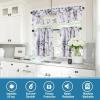 imageHVERSAILTEX Blackout Tie Up Curtain  Thermal Insulated Balloon for Small Window Adjustable Kitchen Rod Pocket Panel 42quot W x 45quot L Floral Pattern in Grey and SageBluestoneTaupe