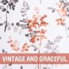 imageHVERSAILTEX Blackout Tie Up Curtain  Thermal Insulated Balloon for Small Window Adjustable Kitchen Rod Pocket Panel 42quot W x 45quot L Floral Pattern in Grey and SageGreyCoral