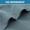 imageHVERSAILTEX French Door Curtains Linen Textured Privacy Door Blinds Kitchen Window Curtain Waterproof 26 X 40 Inch Room Darkening Curtains for Glass Door Tie Up Shade 1 Panel Heather Storm BlueHeather Stone Blue