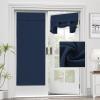 imageHVERSAILTEX French Door Curtains Linen Textured Privacy Door Blinds Kitchen Window Curtain Waterproof 26 X 40 Inch Room Darkening Curtains for Glass Door Tie Up Shade 1 Panel Heather Storm BlueHeather Navy