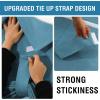 imageHVERSAILTEX French Door Curtains Linen Textured Privacy Door Blinds Kitchen Window Curtain Waterproof 26 X 40 Inch Room Darkening Curtains for Glass Door Tie Up Shade 1 Panel Heather Storm BlueHeather Storm Blue