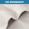 imageHVERSAILTEX French Door Curtains Linen Textured Privacy Door Blinds Kitchen Window Curtain Waterproof 26 X 40 Inch Room Darkening Curtains for Glass Door Tie Up Shade 1 Panel Heather Storm BlueHeather Ivory