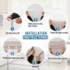 imageHVERSAILTEX French Door Curtains Linen Textured Privacy Door Blinds Kitchen Window Curtain Waterproof 26 X 40 Inch Room Darkening Curtains for Glass Door Tie Up Shade 1 Panel Heather Storm BlueHeather Sand