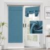 imageHVERSAILTEX French Door Curtains Linen Textured Privacy Door Blinds Kitchen Window Curtain Waterproof 26 X 40 Inch Room Darkening Curtains for Glass Door Tie Up Shade 1 Panel Heather Storm BlueHeather Storm Blue
