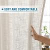 imageHVERSAILTEX Linen Blended Curtains  Natural Textured Light Filtering Nickel Grommet Curtains for Living Room ampamp Bedroom 2 Panel Sets 52quot x 84quotNatural