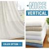 imageHVERSAILTEX Linen Blended Curtains  Natural Textured Light Filtering Nickel Grommet Curtains for Living Room ampamp Bedroom 2 Panel Sets 52quot x 84quotOff White