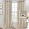 imageHVERSAILTEX Linen Blended Curtains  Natural Textured Light Filtering Nickel Grommet Curtains for Living Room ampamp Bedroom 2 Panel Sets 52quot x 84quotAngora