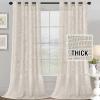imageHVERSAILTEX Linen Blended Curtains  Natural Textured Light Filtering Nickel Grommet Curtains for Living Room ampamp Bedroom 2 Panel Sets 52quot x 84quotNatural