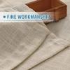 imageHVERSAILTEX Linen Blended Curtains  Natural Textured Light Filtering Nickel Grommet Curtains for Living Room ampamp Bedroom 2 Panel Sets 52quot x 84quotAngora