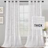 imageHVERSAILTEX Linen Blended Curtains  Natural Textured Light Filtering Nickel Grommet Curtains for Living Room ampamp Bedroom 2 Panel Sets 52quot x 84quotWhite