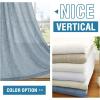 imageHVERSAILTEX Linen Blended Curtains  Natural Textured Light Filtering Nickel Grommet Curtains for Living Room ampamp Bedroom 2 Panel Sets 52quot x 84quotStone Blue