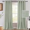 imageHVERSAILTEX Linen Curtains 84 Inch Length for Living Room 2 Panel Set Neutral Modern Farmhouse Window Privacy Linen Fabric Drapes for Farmhouse Window Treatment Curtains 52 x 84  LinenGreen Bay
