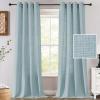 imageHVERSAILTEX Linen Curtains 84 Inch Length for Living Room 2 Panel Set Neutral Modern Farmhouse Window Privacy Linen Fabric Drapes for Farmhouse Window Treatment Curtains 52 x 84  LinenCloud Blue