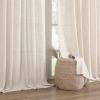 imageHVERSAILTEX Linen Curtains 84 Inch Length for Living Room 2 Panel Set Neutral Modern Farmhouse Window Privacy Linen Fabric Drapes for Farmhouse Window Treatment Curtains 52 x 84  LinenIvory