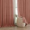 imageHVERSAILTEX Linen Curtains 84 Inch Length for Living Room 2 Panel Set Neutral Modern Farmhouse Window Privacy Linen Fabric Drapes for Farmhouse Window Treatment Curtains 52 x 84  LinenTerracotta