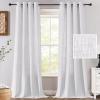 imageHVERSAILTEX Linen Curtains 84 Inch Length for Living Room 2 Panel Set Neutral Modern Farmhouse Window Privacy Linen Fabric Drapes for Farmhouse Window Treatment Curtains 52 x 84  LinenNatural White