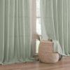 imageHVERSAILTEX Linen Curtains 84 Inch Length for Living Room 2 Panel Set Neutral Modern Farmhouse Window Privacy Linen Fabric Drapes for Farmhouse Window Treatment Curtains 52 x 84  LinenGreen Bay