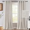 imageHVERSAILTEX Linen Curtains 84 Inch Length for Living Room 2 Panel Set Neutral Modern Farmhouse Window Privacy Linen Fabric Drapes for Farmhouse Window Treatment Curtains 52 x 84  LinenPale Oak