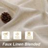 imageHVERSAILTEX Linen Curtains with Valance 84 Inch Length for Living Room Boho Window Curtain Drapes 2 Panels Set for Farmhouse SemiSheer Treatments Rod PocketRing Top for Bedroom 52 x 84 Inch LinenLinen