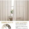 imageHVERSAILTEX Linen Curtains with Valance 84 Inch Length for Living Room Boho Window Curtain Drapes 2 Panels Set for Farmhouse SemiSheer Treatments Rod PocketRing Top for Bedroom 52 x 84 Inch LinenLinen