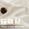 imageHVERSAILTEX Linen Curtains with Valance 84 Inch Length for Living Room Boho Window Curtain Drapes 2 Panels Set for Farmhouse SemiSheer Treatments Rod PocketRing Top for Bedroom 52 x 84 Inch LinenIvory