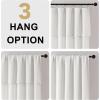 imageHVERSAILTEX Linen Curtains with Valance 84 Inch Length for Living Room Boho Window Curtain Drapes 2 Panels Set for Farmhouse SemiSheer Treatments Rod PocketRing Top for Bedroom 52 x 84 Inch LinenNatural White